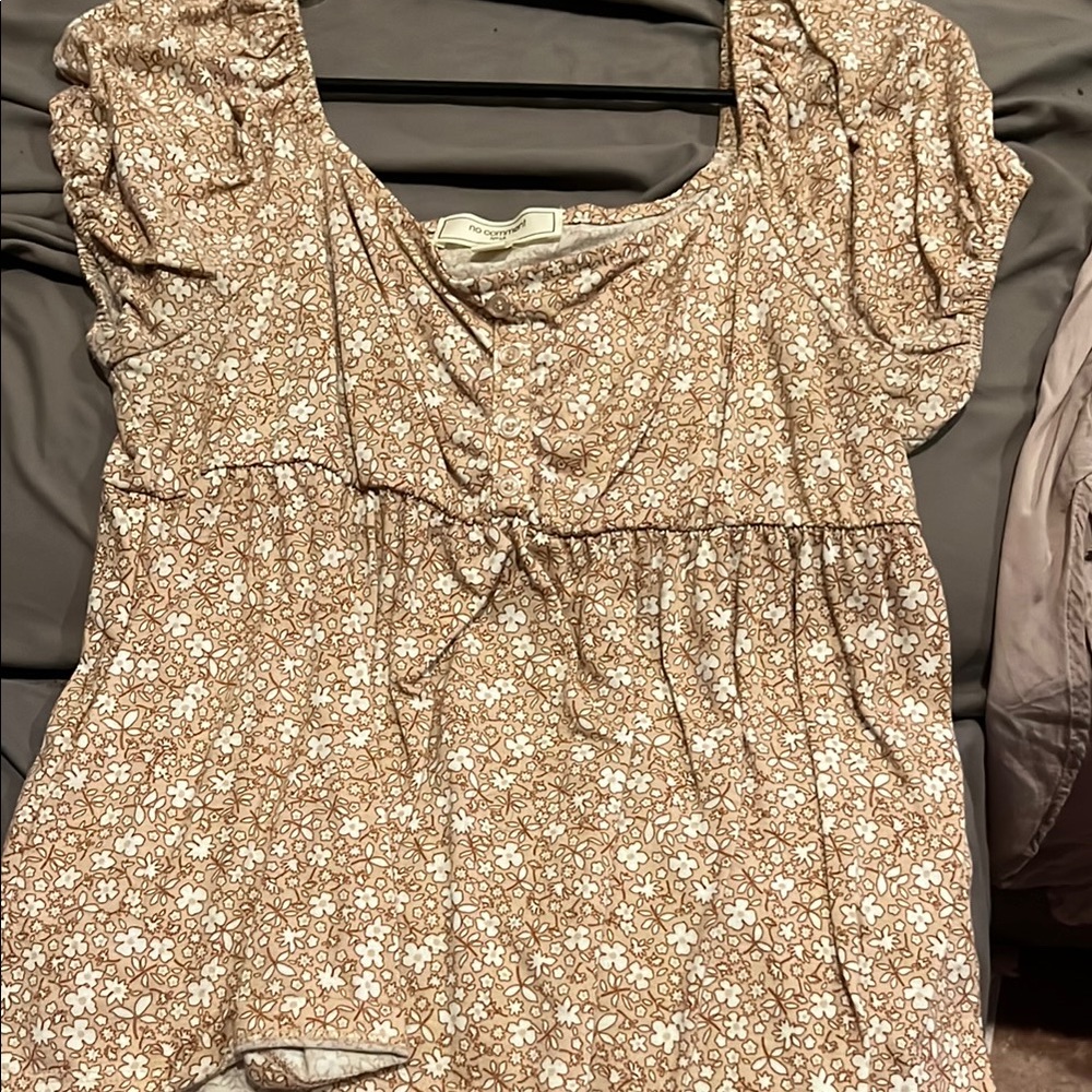 Floral Puff Sleeve Top